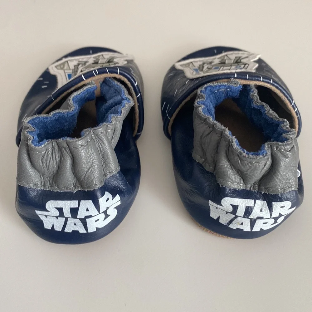 Robeez Star Wars R2-D2 Soft Sole Baby Shoes - Size 0-6 Months